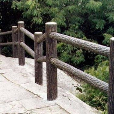 仿树皮护栏