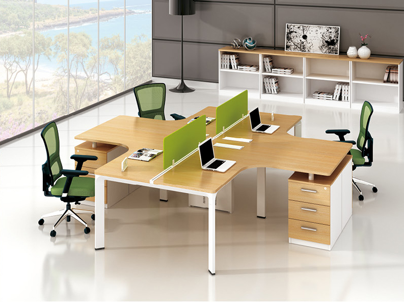 办公家具办公桌组合屏风办公桌4人位电脑桌职员桌办公桌椅 办公