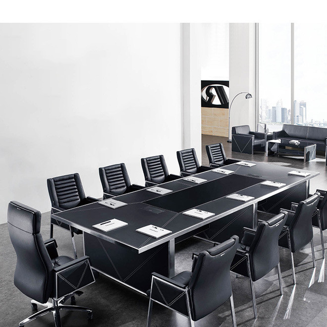 厂家批发定制商业板式办公家具大中型公司会议桌培训室桌子