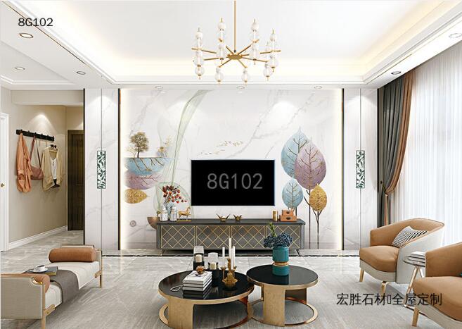 大板石材背景墙