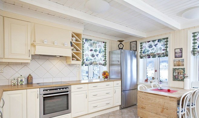 白色中式风格厨房橱柜装修美图