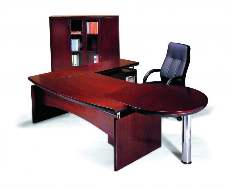 贵州实木班台老板桌办公桌大班台烤漆老板桌桌