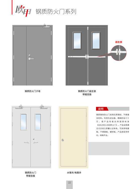 贵阳钢质防火门系列