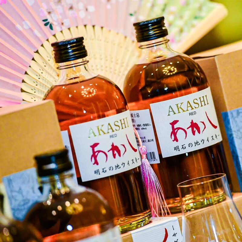 AKASHI明石日本原瓶进口红标调和威士忌 日威洋酒whisky圣诞礼物500ml