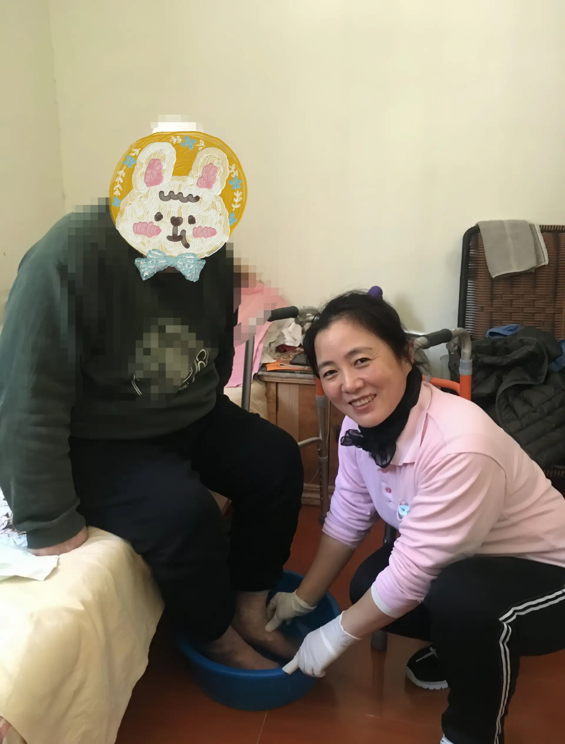 大营坡王老伯致云岩家政服务中心张佳宁阿姨的感谢信