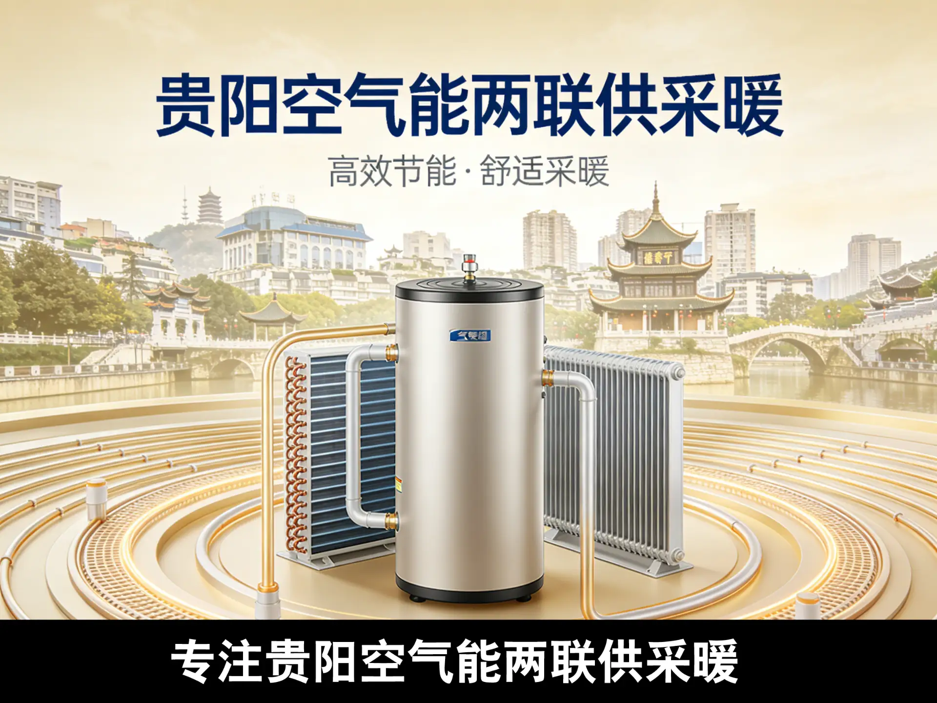 警惕！装空气能两联供，为什么贵阳人都认准美的和专业安装？