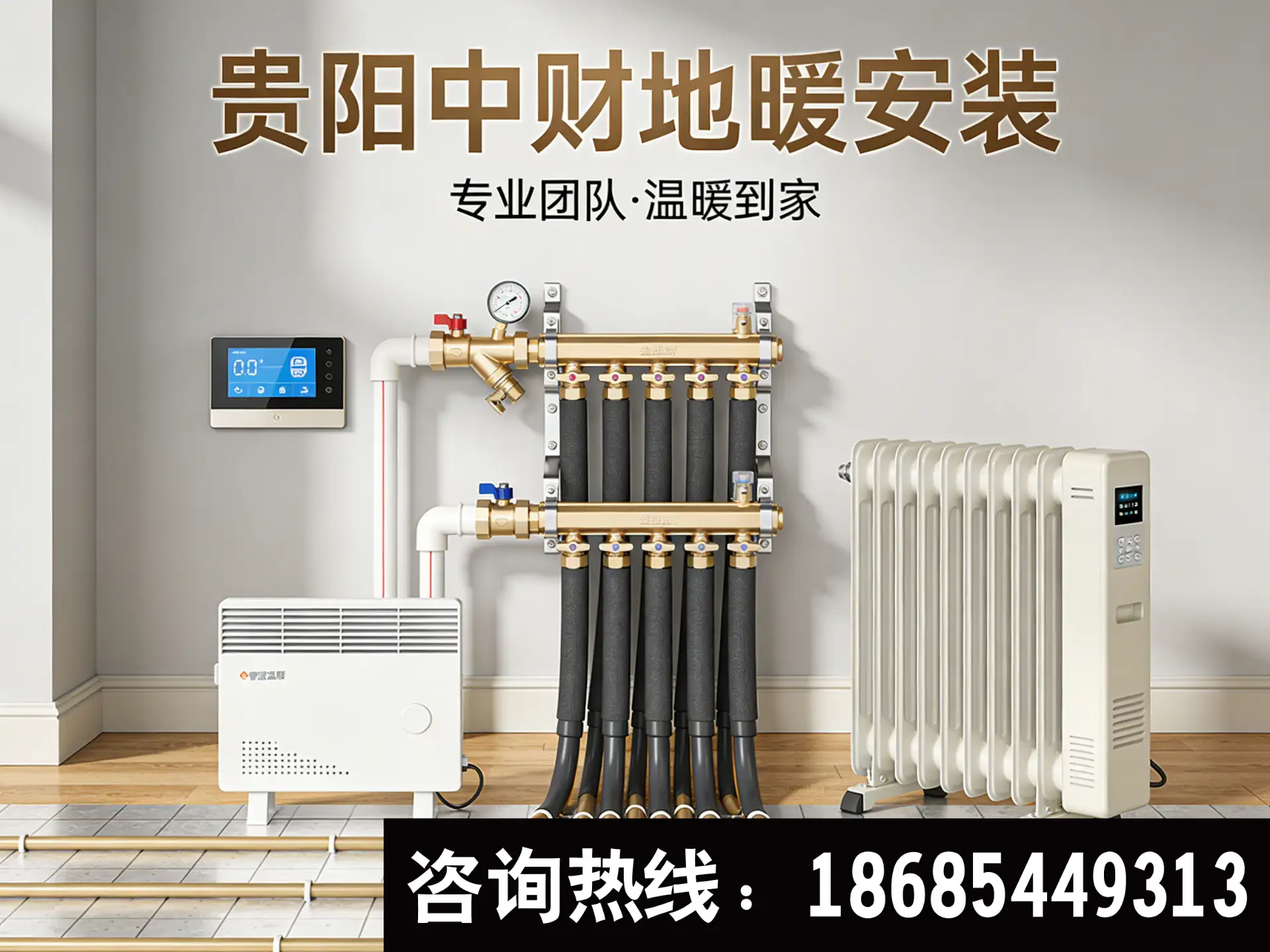 毕节中财地暖安装