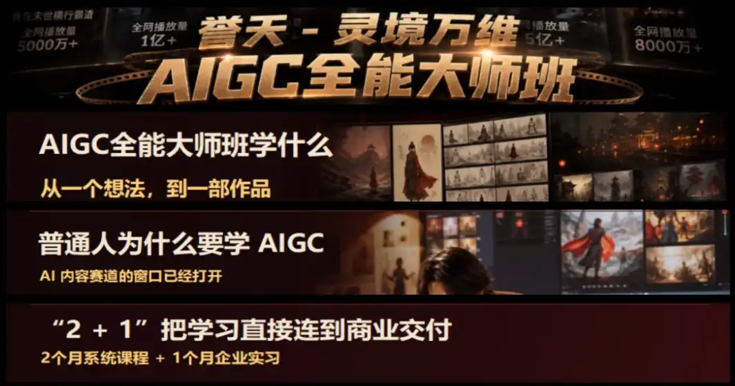 AIGC全能大师高薪就业班